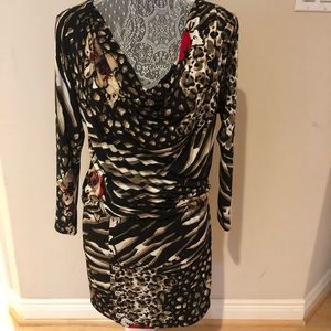 Cache animal print short dress
